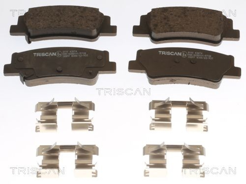 TRISCAN 8110 43074 Bremsbelag Hinten für Hyundai