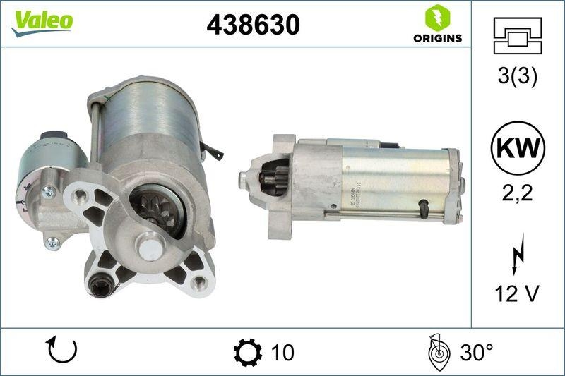 VALEO 438630 Starter Neu - ORIGINS