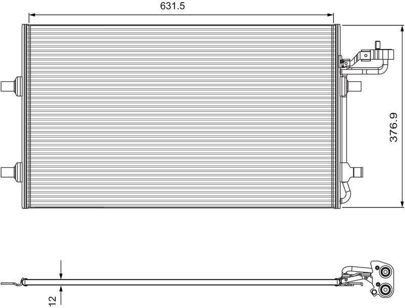 VALEO 814324 Kondensator VOLVO C30, C70 CC, S40 (20