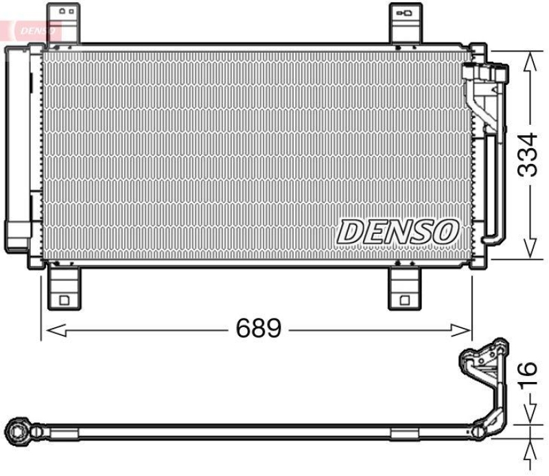 DENSO DCN44008 Kondensator MAZDA 6 (GH) 1.8 MZR 08/2007->