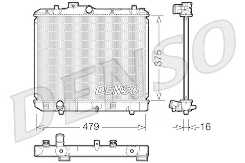 DENSO DRM47004 Kühler SUZUKI SPLASH 1.0 (2008 - )