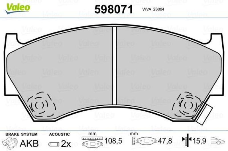 VALEO 598071 SBB-Satz PREMIUM