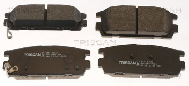 TRISCAN 8110 43020 Bremsbelag Hinten für Hyundai Terracan