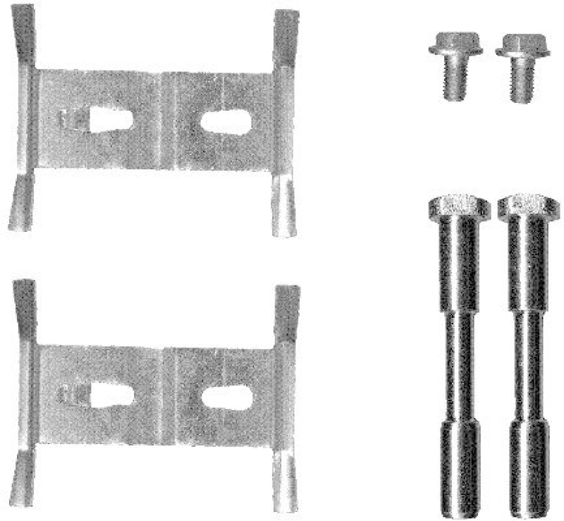 HELLA 8DZ 355 203-181 Zubehörsatz Scheibenbremsbelag