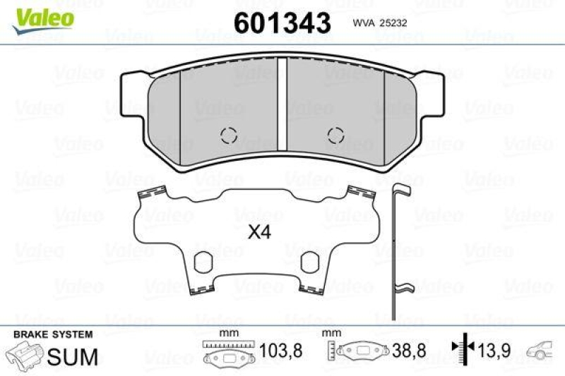 VALEO 601343 SBB-Satz PREMIUM