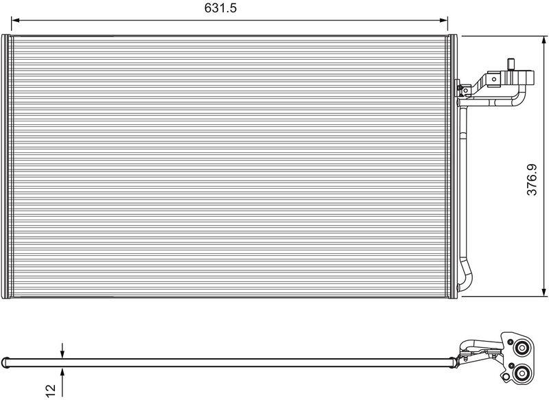 VALEO 814325 Kondensator VOLVO C30, S40II, V50, C70