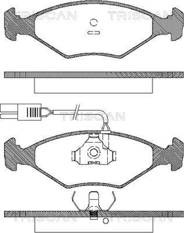 TRISCAN 8110 15902 Bremsbelagsatz Scheibenbremse