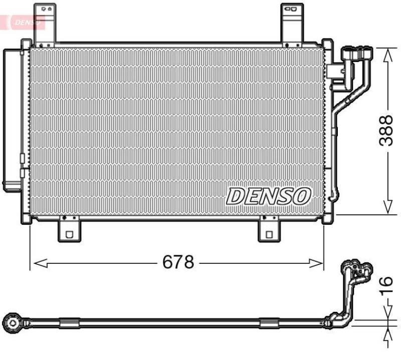 DENSO DCN44009 Kondensator MAZDA CX-5 2.2 D AWD (04/2012->)