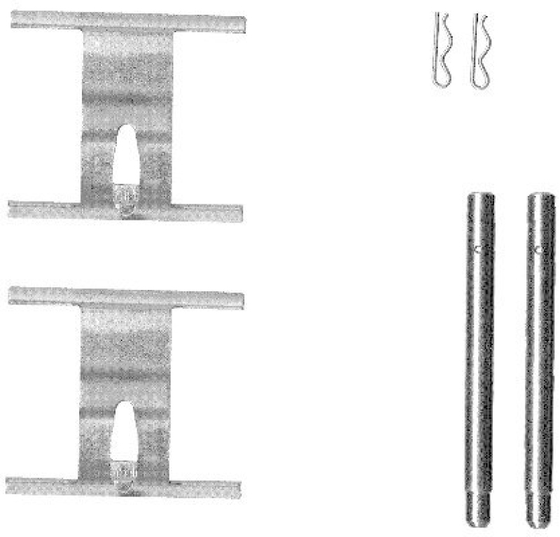 HELLA 8DZ 355 203-191 Zubehörsatz Scheibenbremsbelag