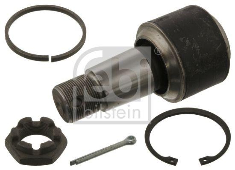 FEBI BILSTEIN 39413 Achsstrebenlager mit Kronenmutter, Splint, Sicherungsring und Distanzring f&uuml;r DAF