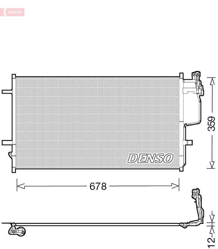 DENSO DCN44010 Kondensator A/C MAZDA 3 1.6 MZR (08-14)