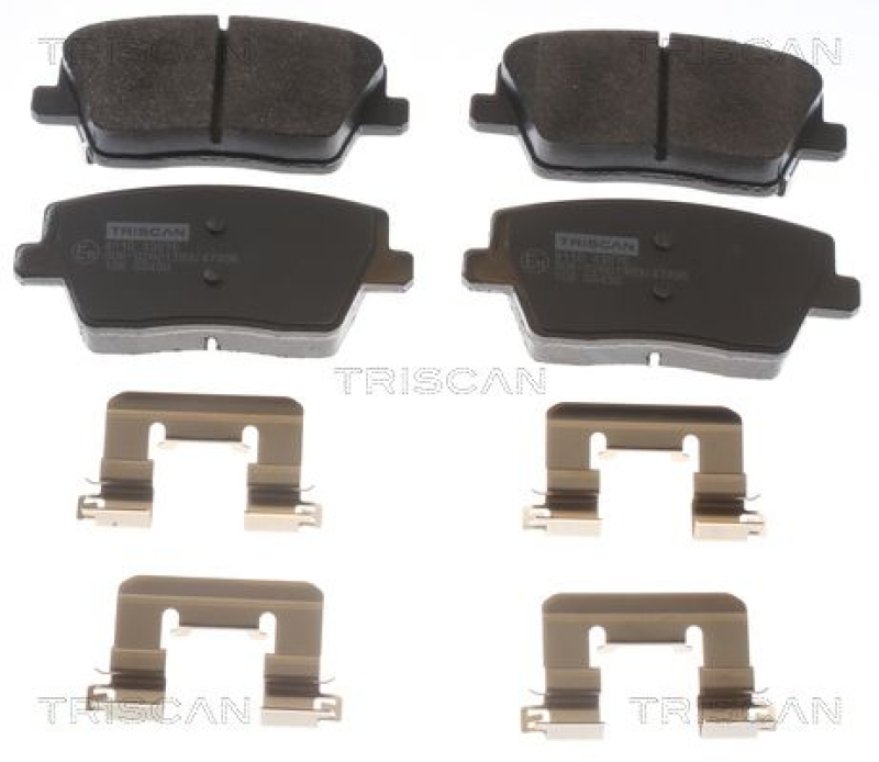 TRISCAN 8110 43076 Bremsbelag Hinten für Hyundai