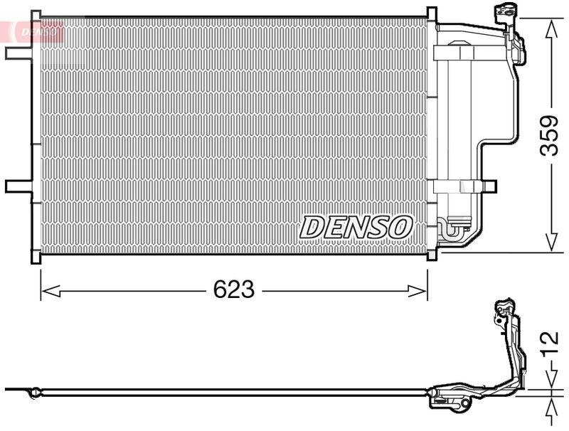 DENSO DCN44011 Kondensator MAZDA 3 1.6 MZR (06/2009->)