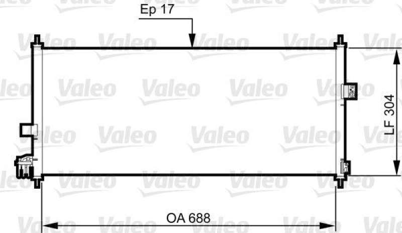 VALEO 814328 Kondensator NISSAN Almera (2000>2003),