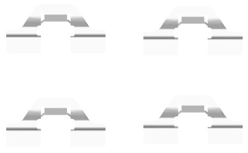 HELLA 8DZ 355 203-231 Zubehörsatz, Scheibenbremsbelag für P.S.A