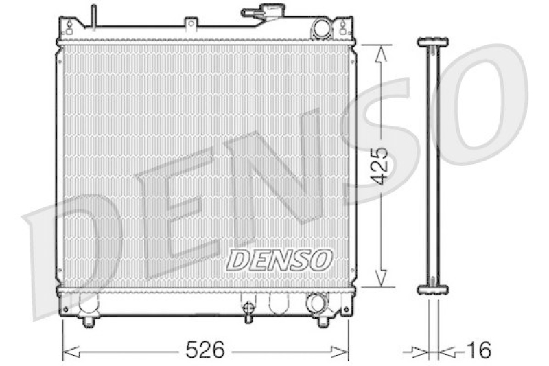 DENSO DRM47015 Kühler SUZUKI GRAND VITARA I (FT, GT) 1.6 (1998 - 2003)