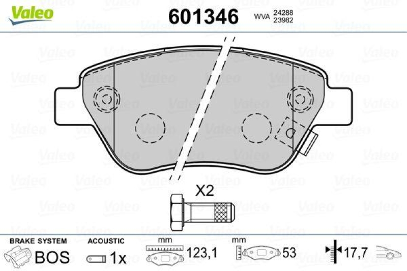 VALEO 601346 SBB-Satz PREMIUM