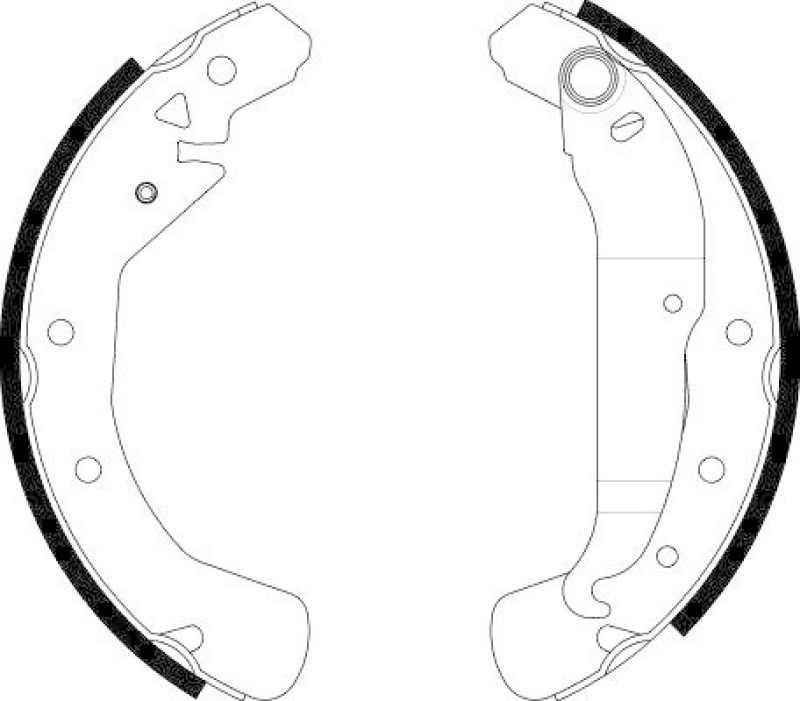 HELLA 8DB 355 002-631 Bremsbackensatz für OPEL