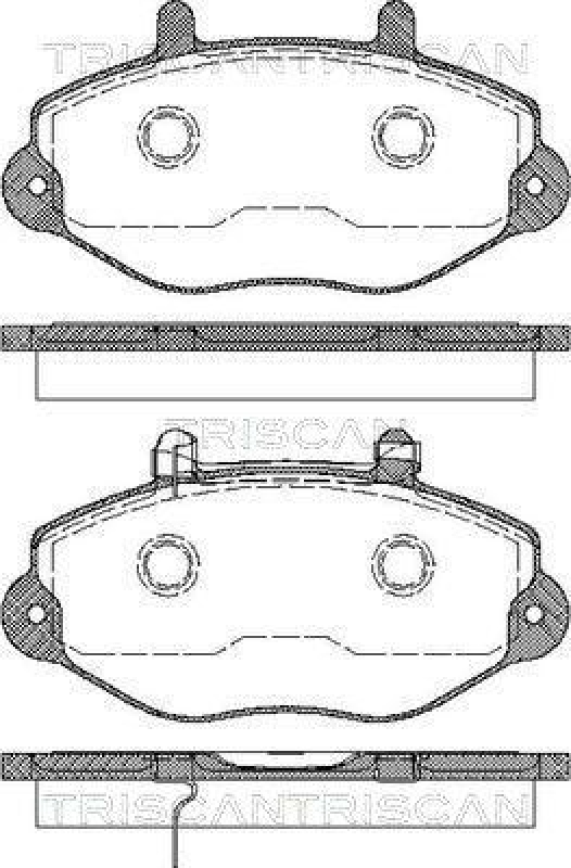 TRISCAN 8110 16010 Bremsbelag Vorne für Ford Transit