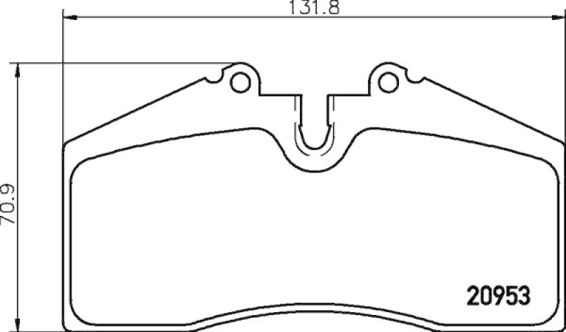 HELLA 8DB 355 007-701 Bremsbelagsatz Scheibenbremse