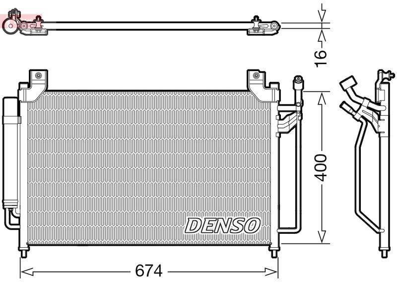 DENSO DCN44013 Kondensator A/C MAZDA CX-7 (ER) (09-13)