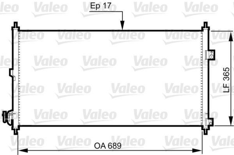 VALEO 814331 Kondensator NISSAN X-Trail (2001>2007)