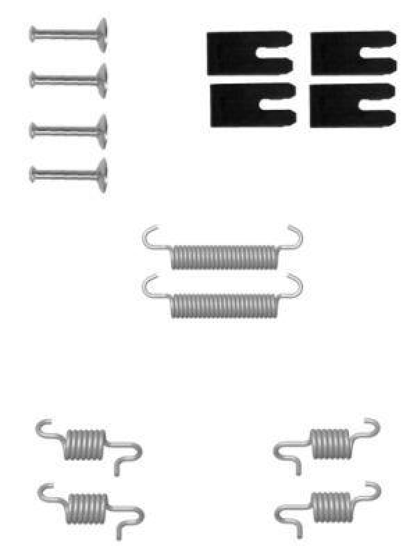 HELLA 8DZ 355 201-891 Zubehörsatz, Bremsbacken für TOYOTA/RENAULT