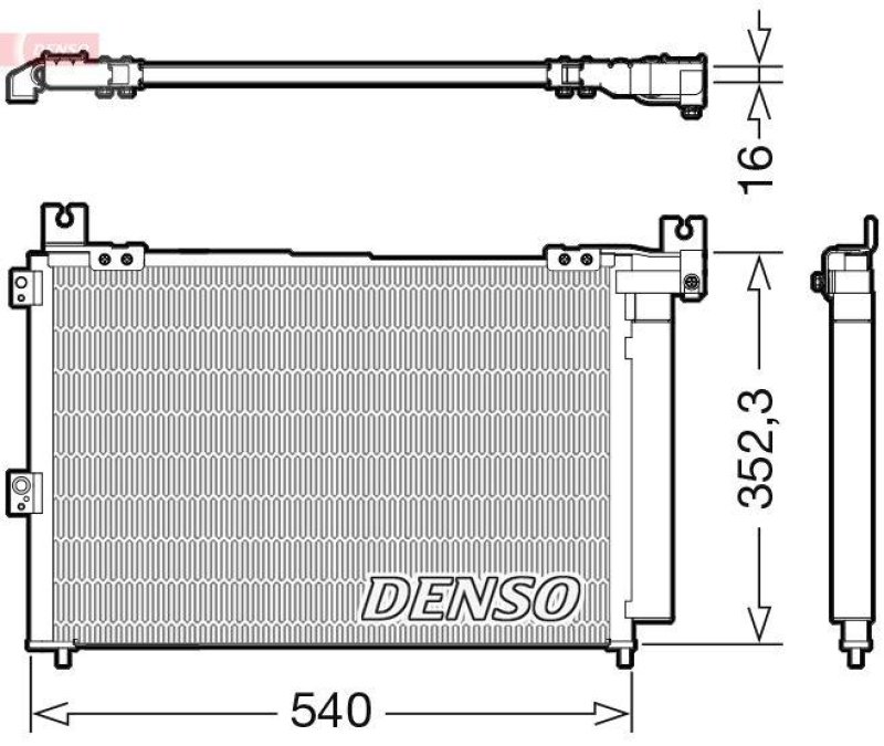 DENSO DCN44014 Kondensator A/C FORD RANGER (ET) (06-12)