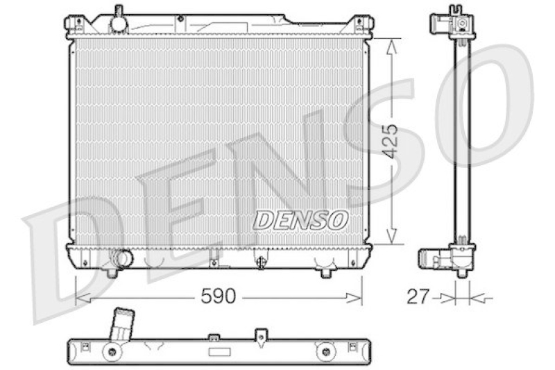 DENSO DRM47019 Kühler SUZUKI GRAND VITARA I (FT, GT) 2.0 HDI 110 16V (2001 - 2005)