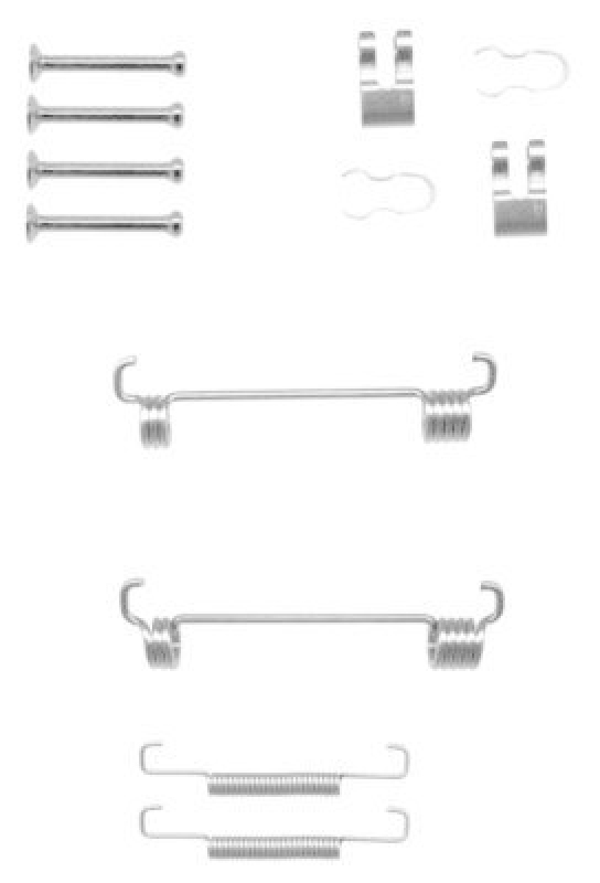 HELLA 8DZ 355 201-901 Zubehörsatz, Bremsbacken für FIAT/P.S.A