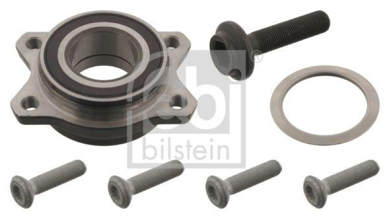 FEBI BILSTEIN 29844 Radlagersatz mit Antriebswellenschraube und Befestigungsschrauben für VW-Audi