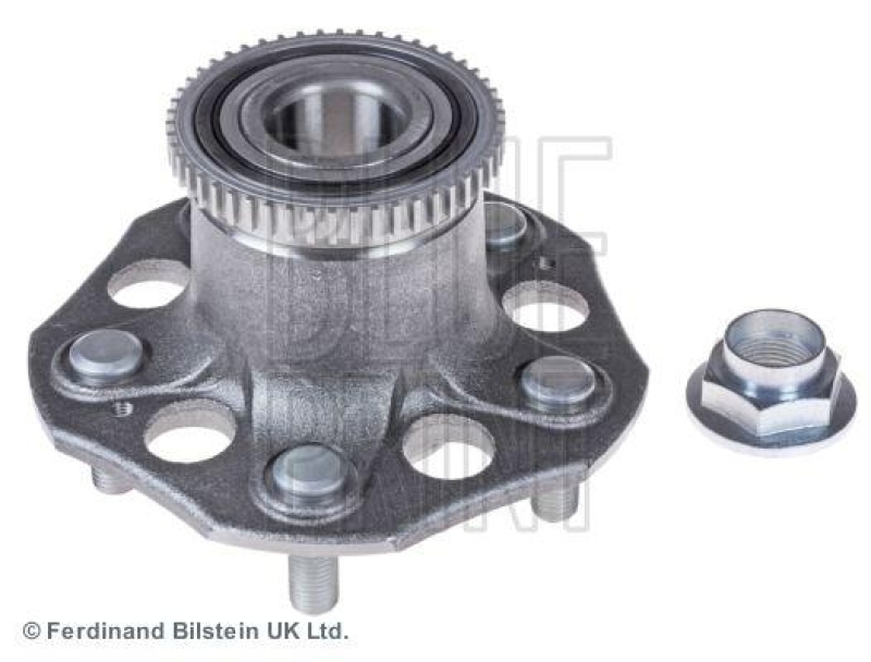 BLUE PRINT ADH28325 Radlagersatz mit Radnabe, ABS-Impulsring und Achsmutter f&uuml;r HONDA