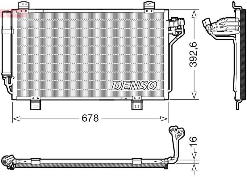 DENSO DCN44015 Kondensator A/C MAZDA 3 (BM, BN) (13-)