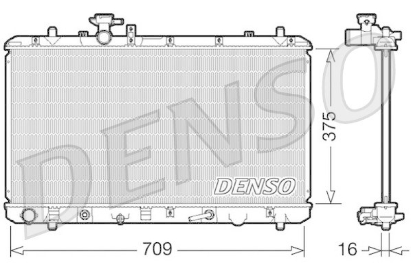 DENSO DRM47024 Kühler SUZUKI SX4 (EY, GY) 1.6 VVT 4x4 (2009 - )