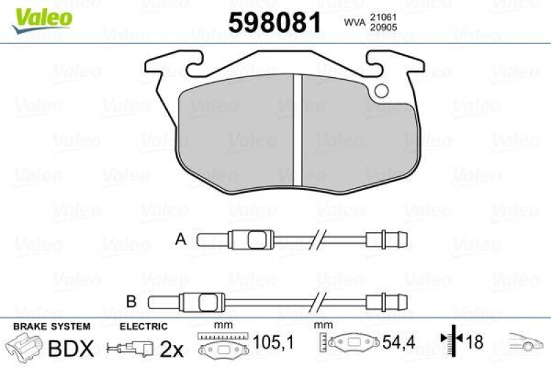 VALEO 598081 SBB-Satz PREMIUM