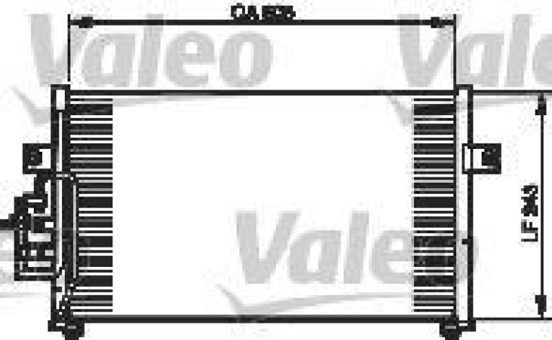 VALEO 814334 Kondensator HYUNDAI Lantra / C