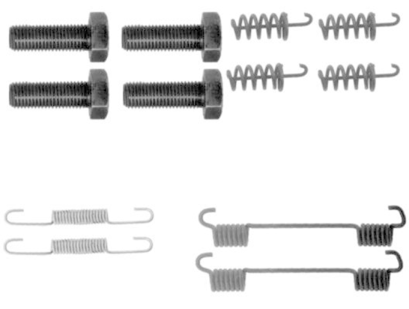 HELLA 8DZ 355 201-911 Zubehörsatz, Bremsbacken für MB