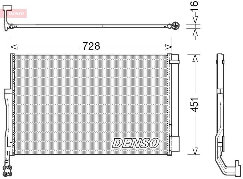 DENSO DCN02007 Kondensator A/C VW TOUAREG (7P5) 3.0 V6 TDI (2011 - )