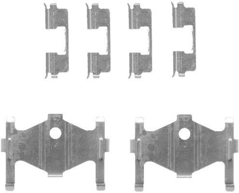 HELLA 8DZ 355 203-281 Zubehörsatz, Scheibenbremsbelag für KIA/HYUNDAI/NISSAN