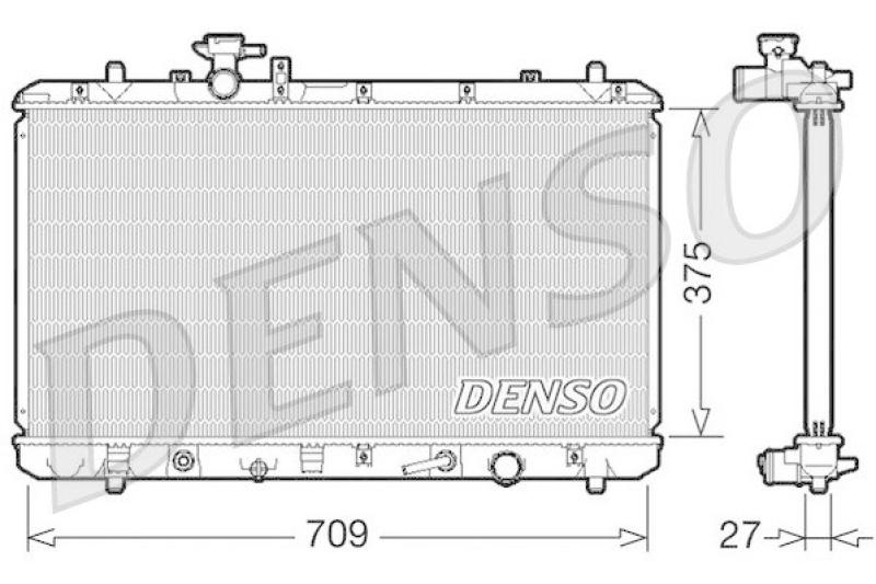 DENSO DRM47025 Kühler SUZUKI SX4