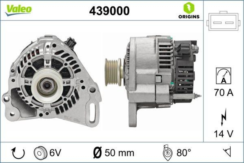 VALEO 439000 Generator Neu - ORIGINS