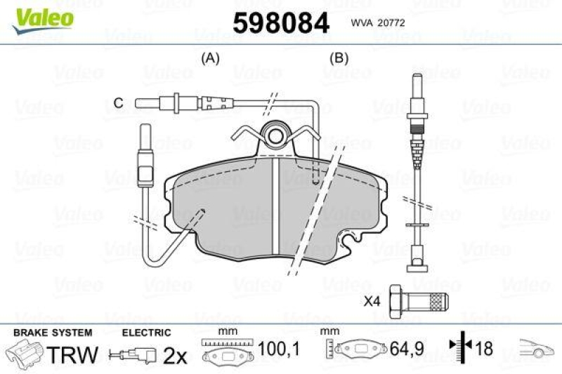 VALEO 598084 SBB-Satz PREMIUM