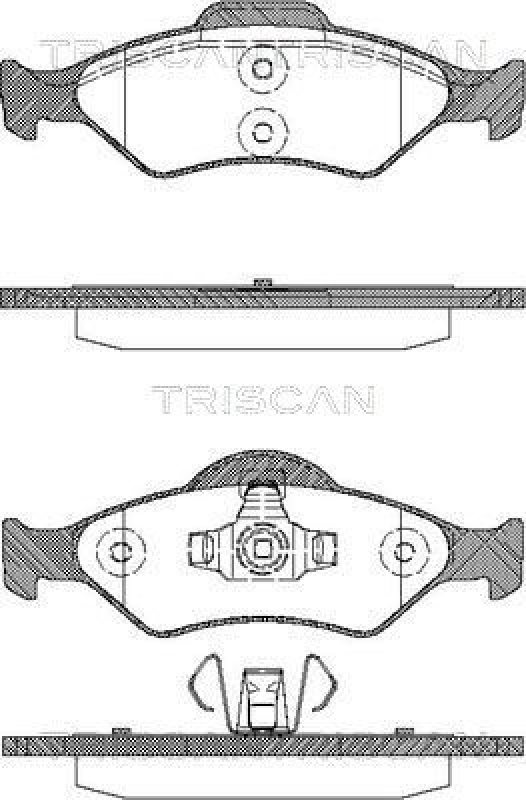 TRISCAN 8110 16014 Bremsbelag Vorne für Ford Fiesta