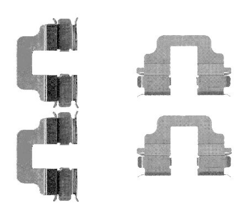 HELLA 8DZ 355 203-291 Zubehörsatz Scheibenbremsbelag