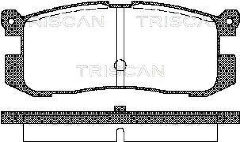 TRISCAN 8110 50926 Bremsbelag Hinten für Mazda 626