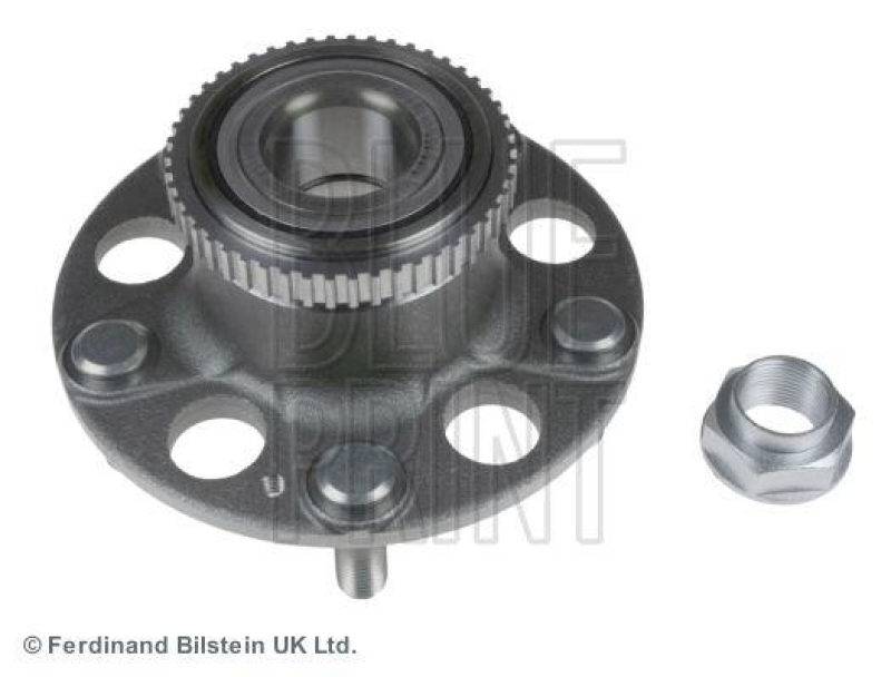 BLUE PRINT ADH28327 Radlagersatz mit Radnabe, ABS-Impulsring und Achsmutter f&uuml;r HONDA