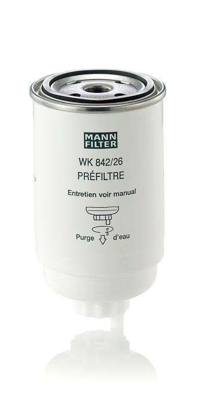 MANN-FILTER WK 842/26 Kraftstoffilter für Liebherr