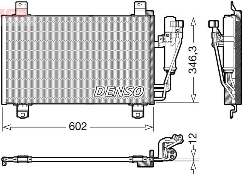 DENSO DCN44017 Kondensator A/C MAZDA CX-3 (DK) (15-18)