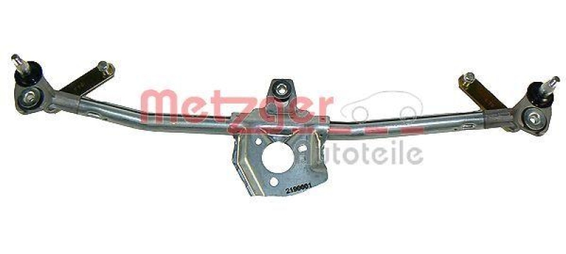 METZGER 2190001 Wischergestänge Ohne Motor für AUDI/SEAT/SKODA/VW vorne