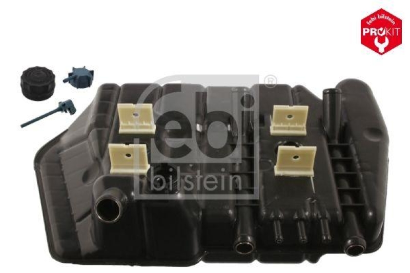 FEBI BILSTEIN 40850 Kühlerausgleichsbehälter mit Deckeln und Sensor für DAF